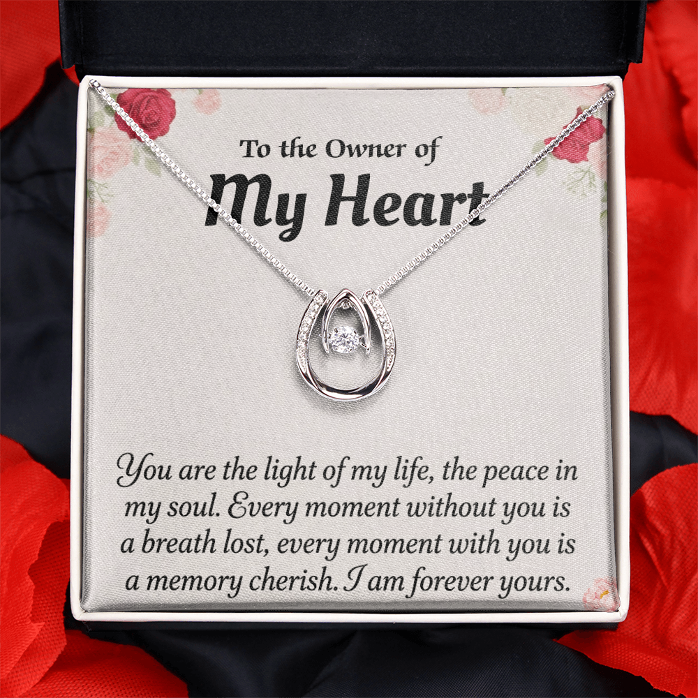 Crystal Love Knot pendant necklace for wife