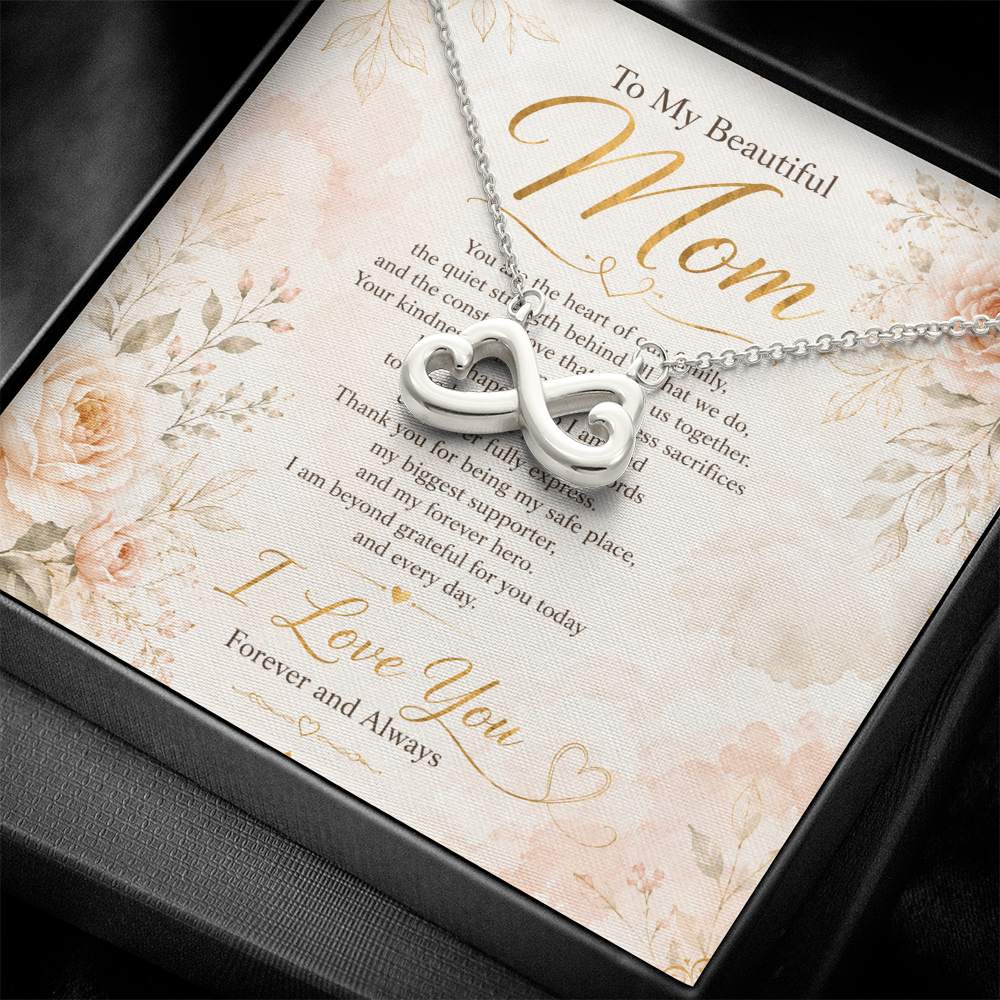 Luxury Endless Love necklace with gold finish