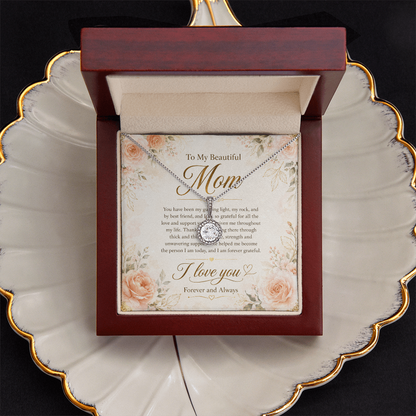 Memory necklace birthday gift for loss of mother
