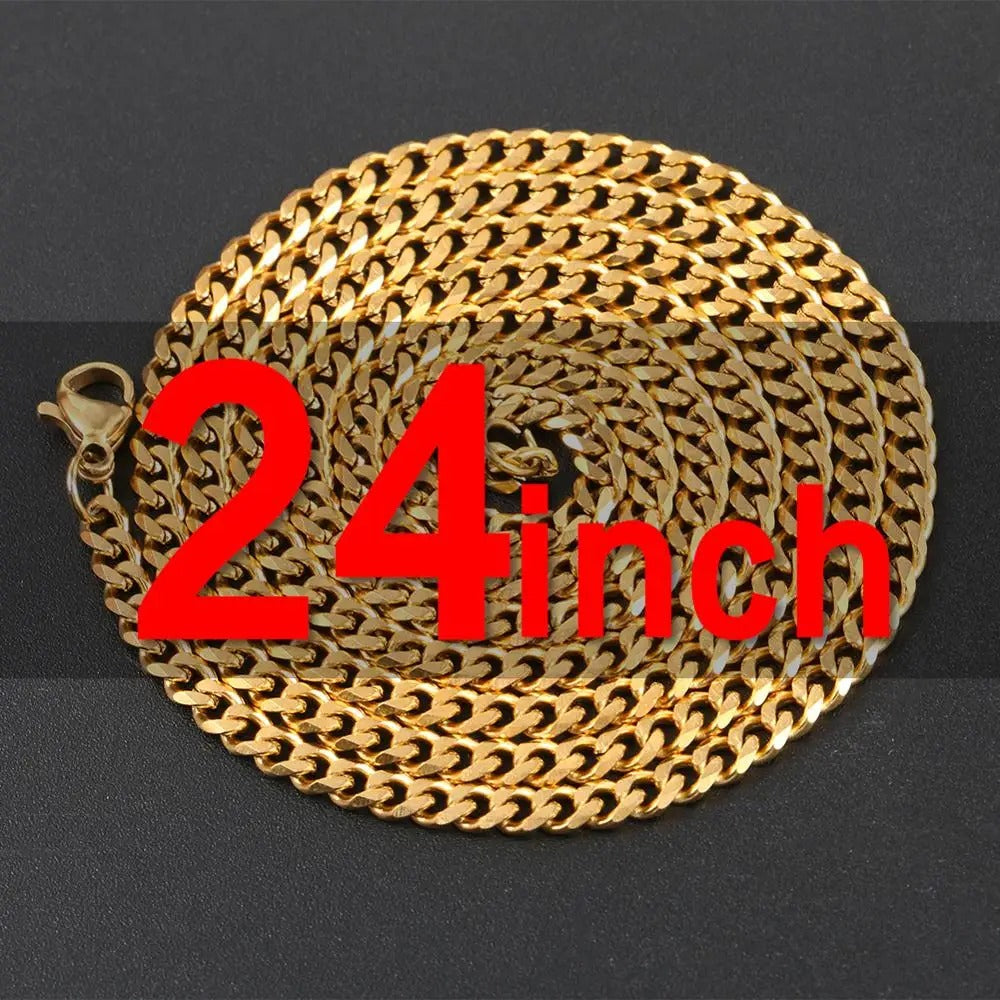 Rope Chain Cuban Chain 4mm Tennis Chain For Women Mens Hip Jewelry