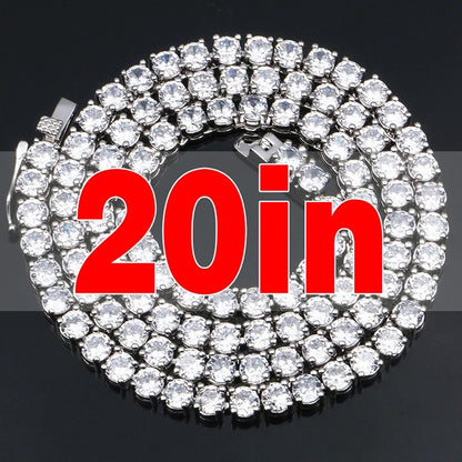 Rope Chain Cuban Chain 4mm Tennis Chain For Women Mens Hip Jewelry