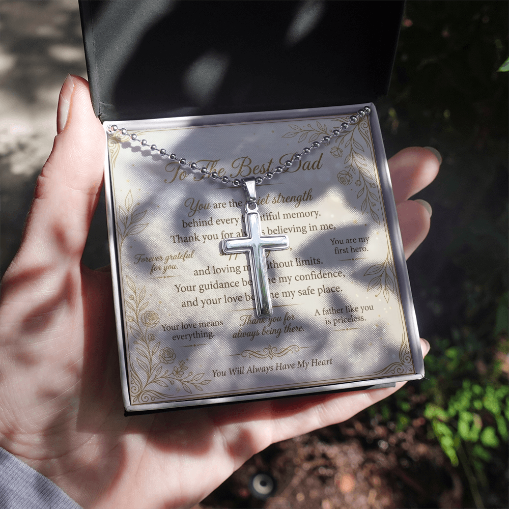 Father’s Day cross necklace product image