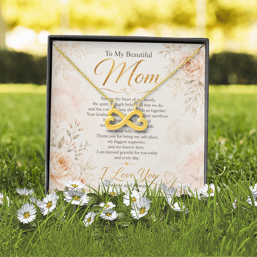 Sparkling gold pendant for mom jewelry collection