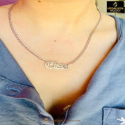 18K Gold Plated Personalized Name Necklace-Exclusive Nameplate Necklace