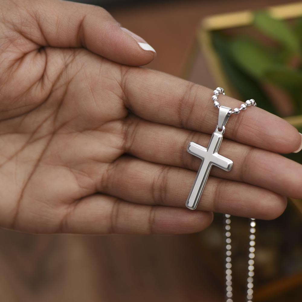 Custom cross pendant necklace for men