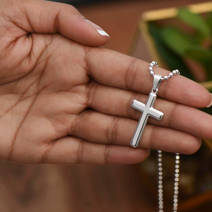 Custom cross pendant necklace for men