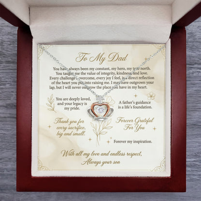 Father’s Day crown pendant necklace for men