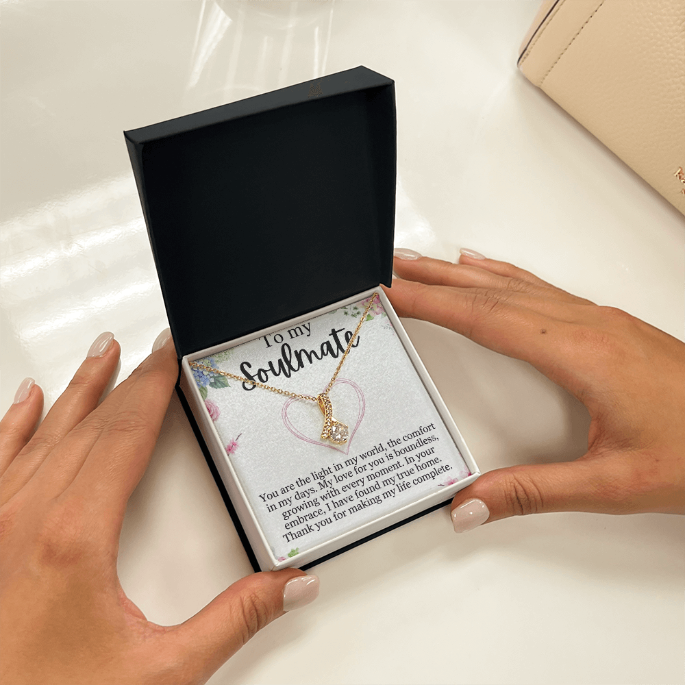 Sparkling crystal jewelry gift presentation