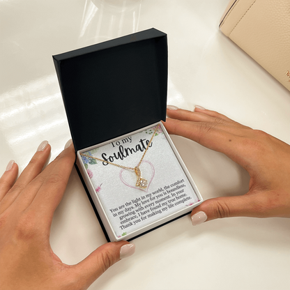 Sparkling crystal jewelry gift presentation