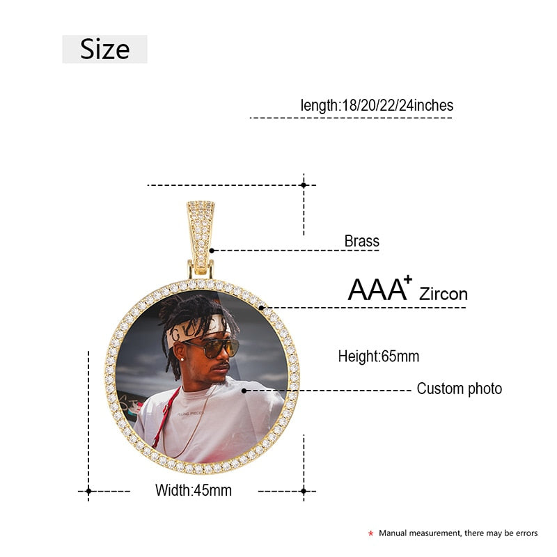 Custom Photo Medallion Necklace- Best Christmas Gifts 2025