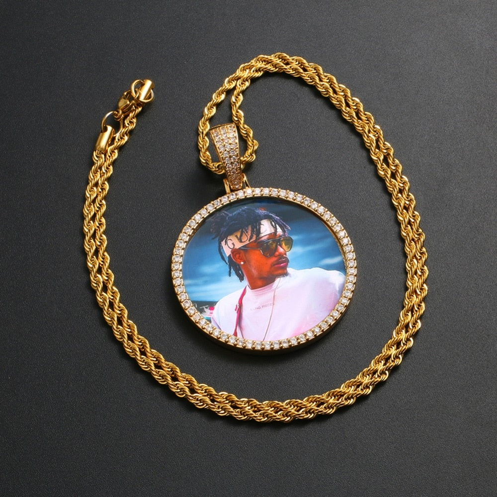 Custom Photo Medallion Necklace- Best Christmas Gifts 2025