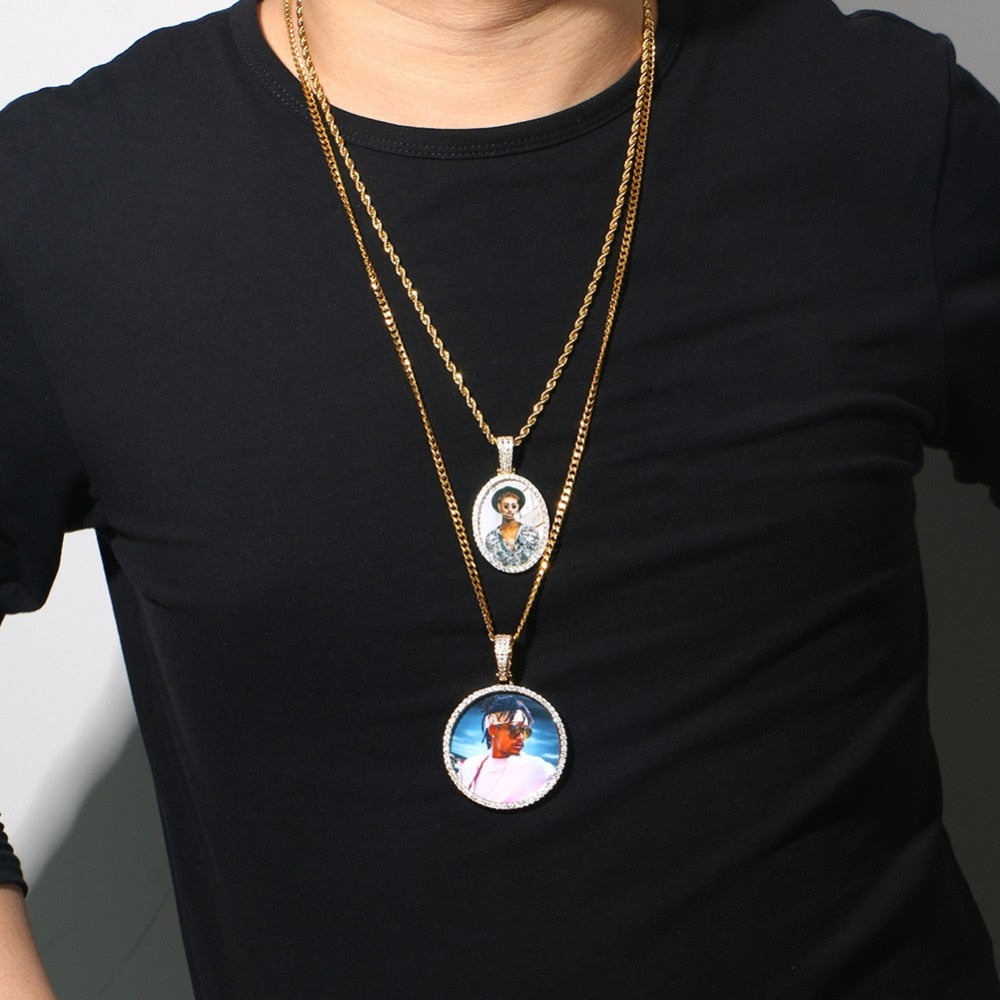 Custom Photo Medallion Necklace- Best Christmas Gifts 2025
