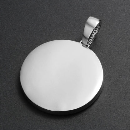 Custom Photo Pendant Medallion Necklace – Personalized Hip Hop Picture Necklace