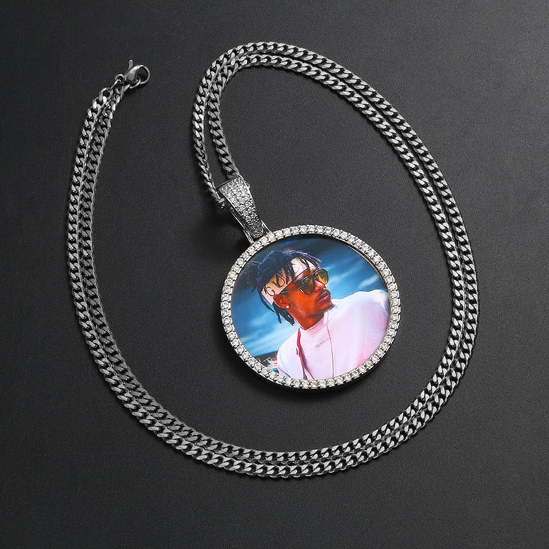 Custom Photo Medallion Necklace- Best Christmas Gifts 2025