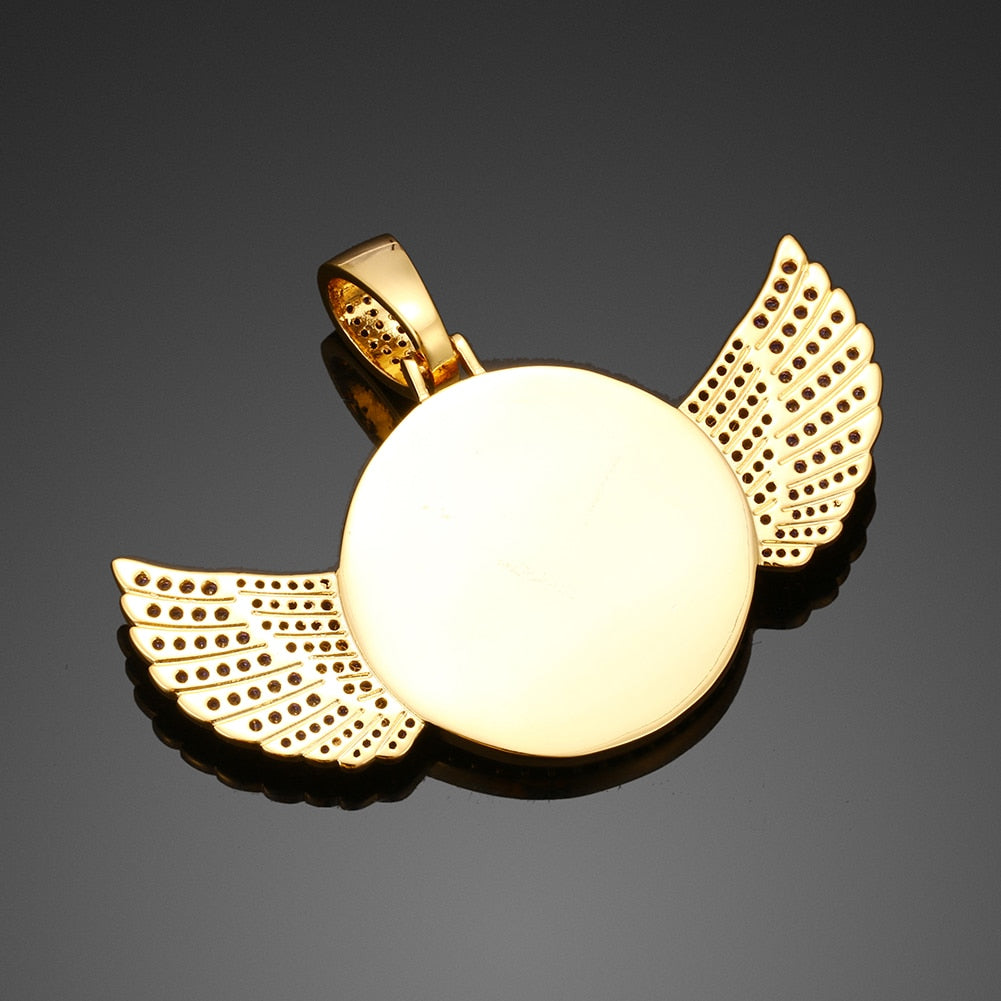 Brand New 2025 Wing Photo Medallion Necklace- Personalized Photo Medallion Necklace