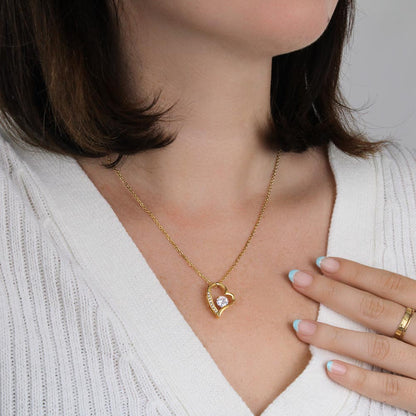 White gold Forever Love pendant necklace