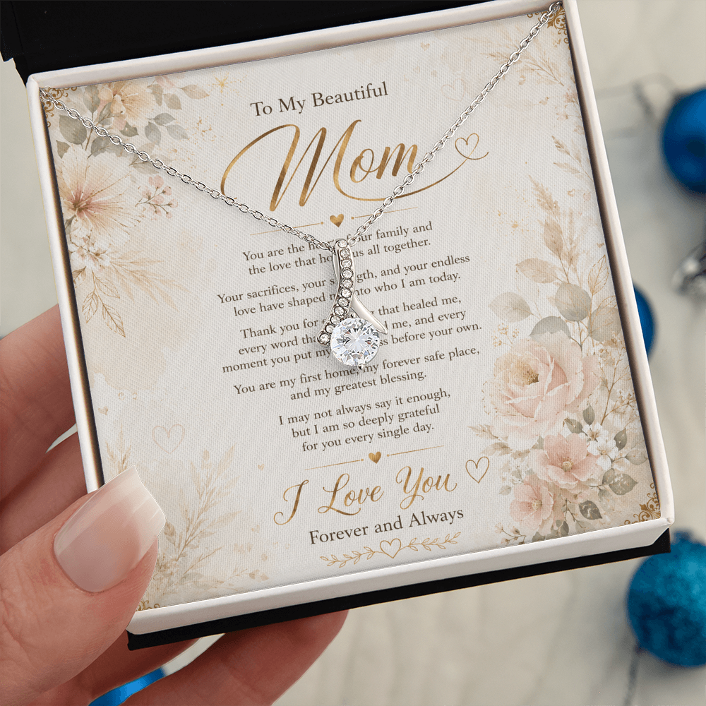 Alluring Beauty Necklace for mom in premium packaging
