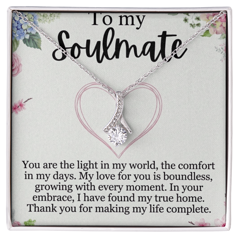 Elegant crystal pendant necklace gift for her