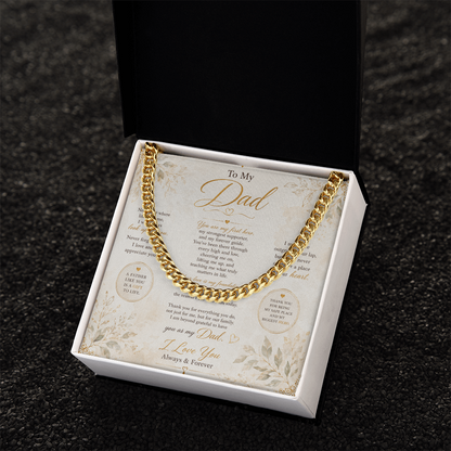 Masculine Cuban link chain for men
