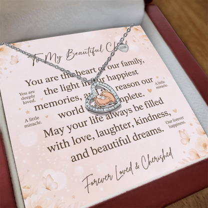 Cute baby feet pendant necklace symbolizing motherhood and love