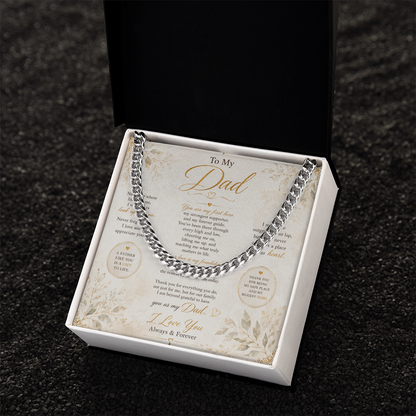 Father appreciation necklace gift idea