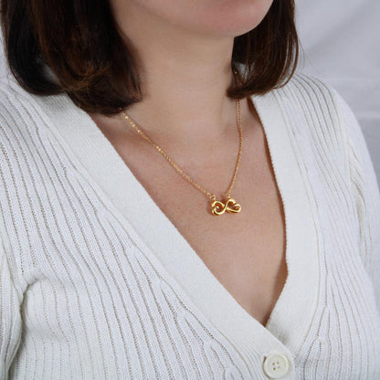 Gift-ready matching necklace for couples