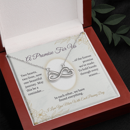 Couple jewelry gift with heart-shaped pendant