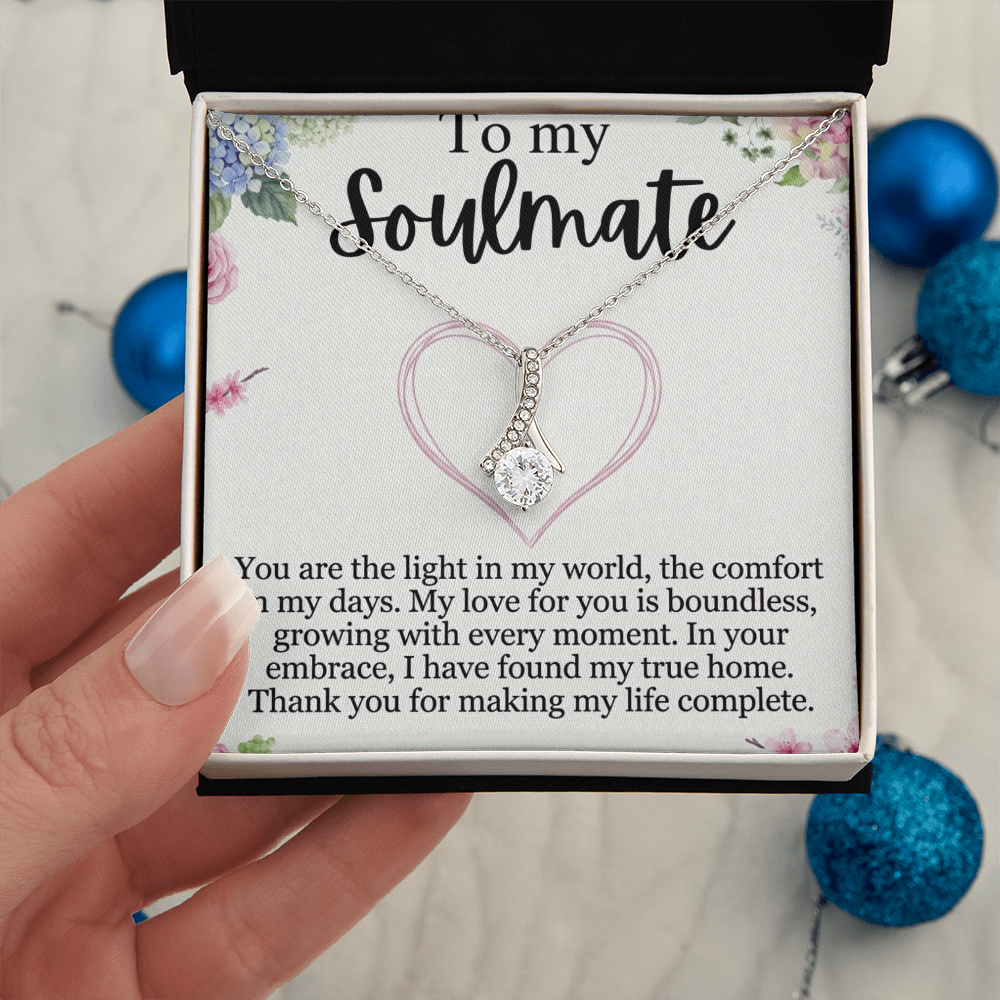Crystal necklace gift for girlfriend
