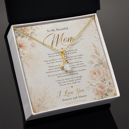 Elegant cubic zirconia necklace for Mother’s Day celebration